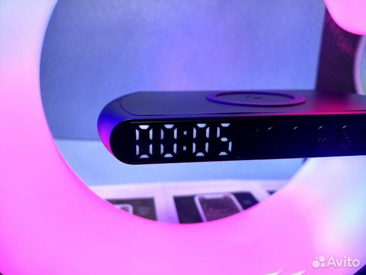 Ночник колонка RGB 5В1 многофункциональный Google