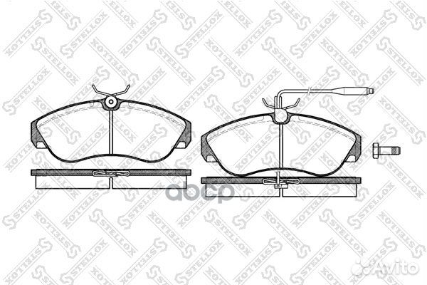 498 002-SX 487 02FDB968 колодки дисковые п F