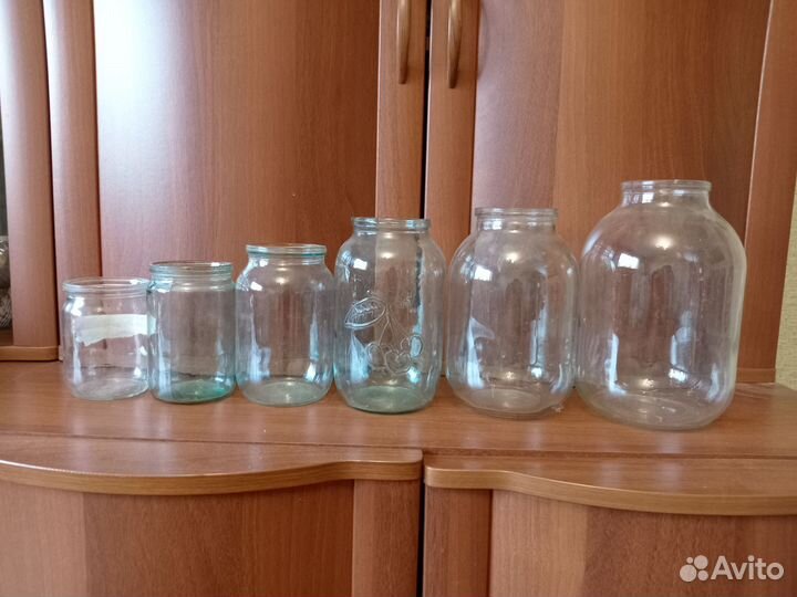Банки стеклянные разные