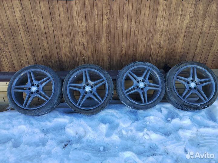 Литые диски r19 разноширокие на Мерседес Бенц