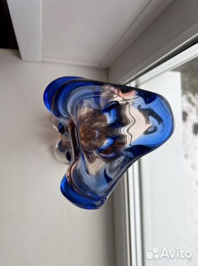 Ваза Богемское стекло СССР