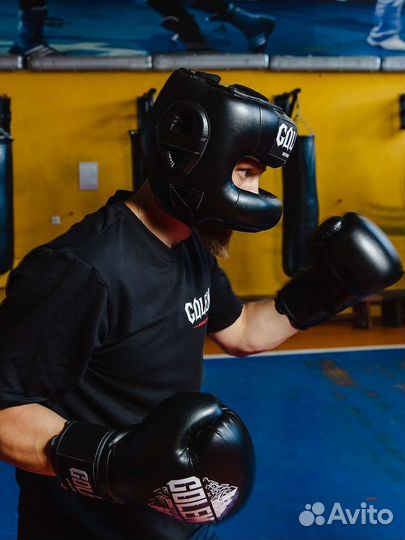 Боксерский шлем golem бамперный