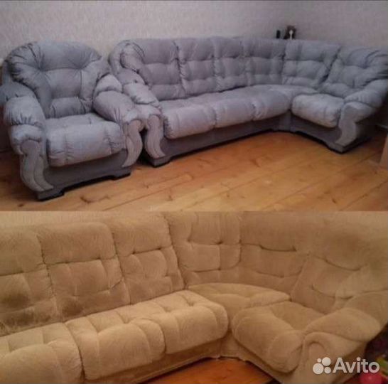 Замена обшивки, ремонт, реставрация диванов