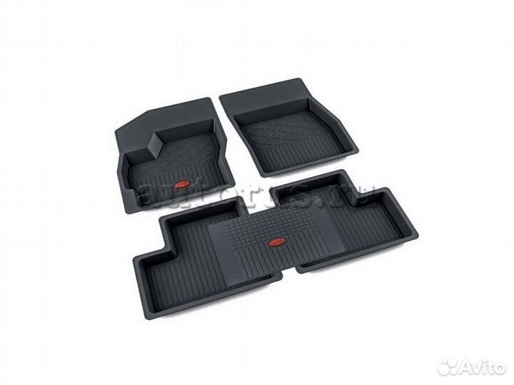 Коврики салона резина черный Chevrolet Cruze 2009