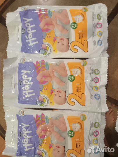 Подгузники Bella Happy 3-6 кг, 54 шт