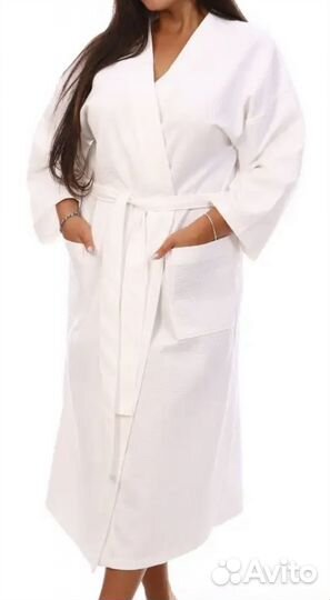 Халат женский вафельный