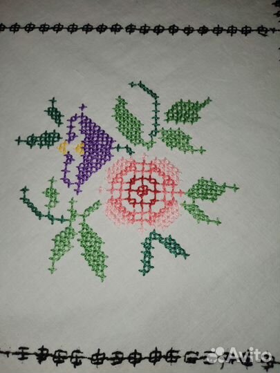 Скатерть Винтаж Европа 112х146 Вышивка