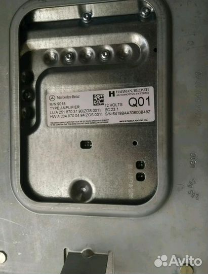 Усилитель звука мерседес w164 w204