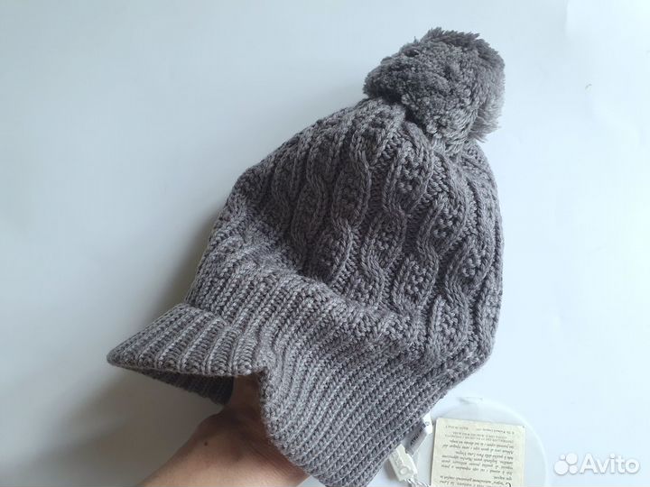 Il trenino новая Шапка двойная 100 шерсть р 1