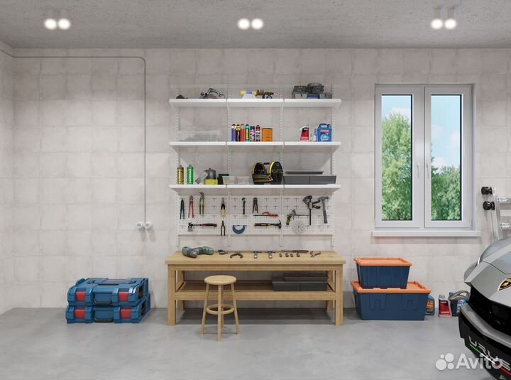 Система хранения инструмента для гаража