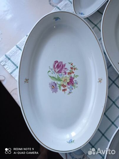 Блюда и селедочница, Дулево