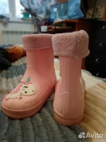 Резиновые сапоги для девочки