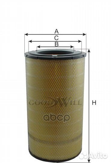 Фильтр воздушный (внешний) HCV AG1068 Goodwill