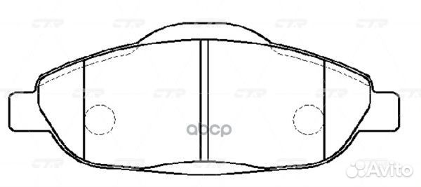Колодки тормозные GK0908 CTR