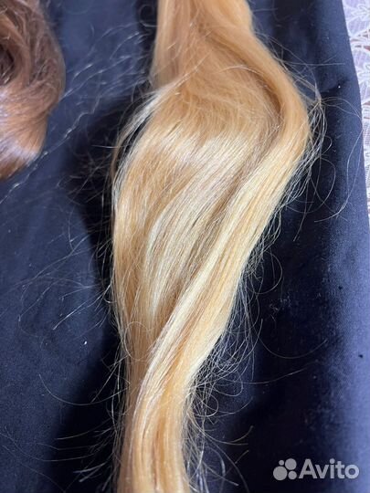 Волосы натуральные срез