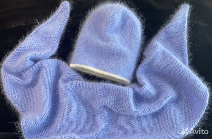 Женский набор из пуха норки, шапка на ог 56-58