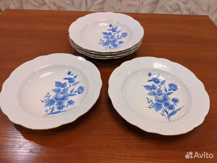 Глубокие тарелки colditz Кольдиц фарфор из ГДР
