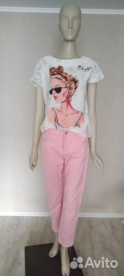 Розовые джинсы Ostin, р.44