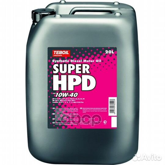 Масло моторное teboil super HPD 10W40 E7 (20л.)
