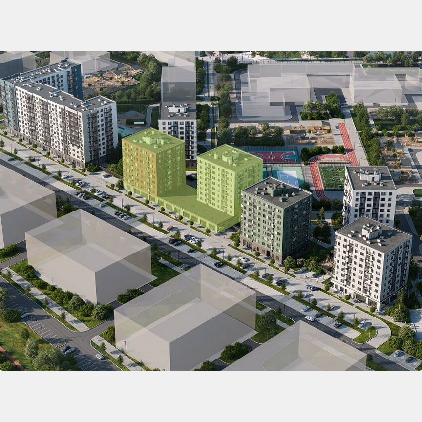 2-к. квартира, 52,1 м², 9/9 эт.