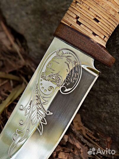 Охотничий нож на подарок Медведь