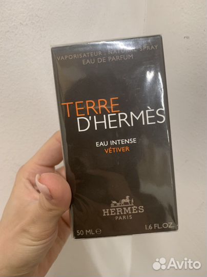 Hermès terre d'hermès eau intense vétiver оригинал