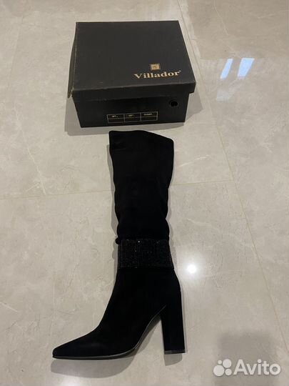 Сапоги женские натуральная замша 35 36