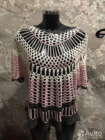 Кофта сетка вязаная tredy