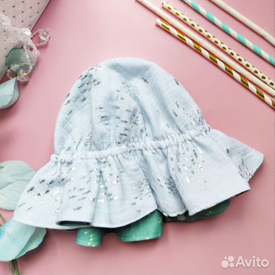 Панама детская Муслин, сатин