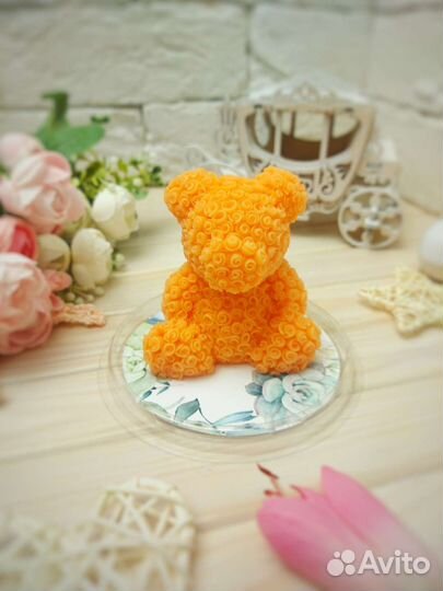 Мишка из мыла ручной работы