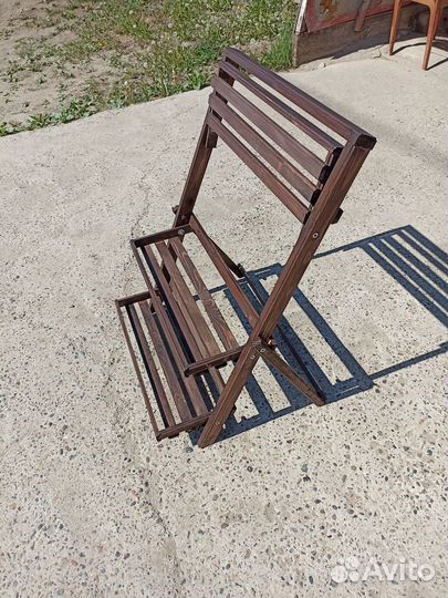 Подставка для цветов напольная деревянная