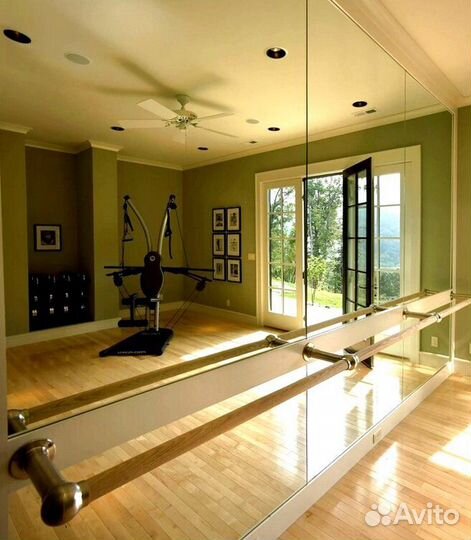 Спортзальные зеркала и стекла