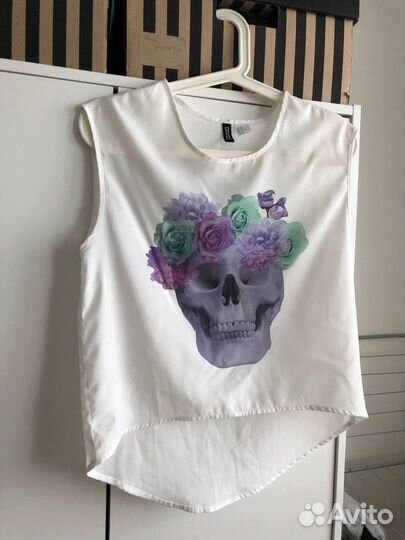 Топ H&M с принтом