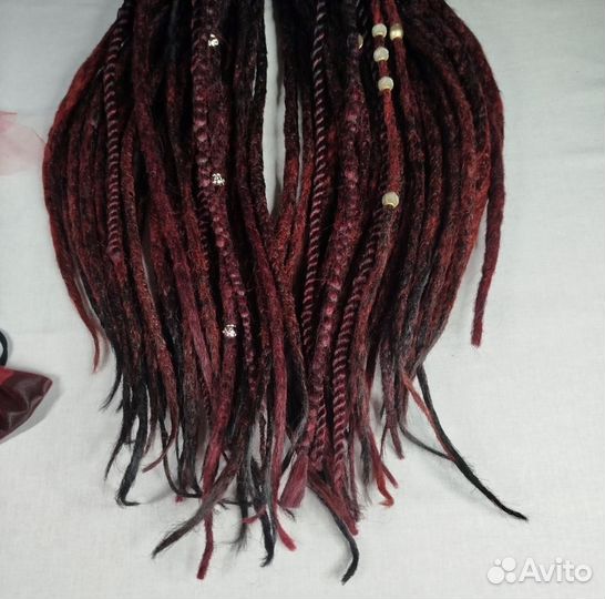 Крючковые дреды ручной работы