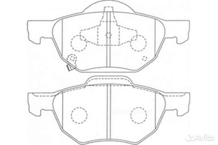 SB nagamochi BP28125 Колодки тормозные дисковые перед