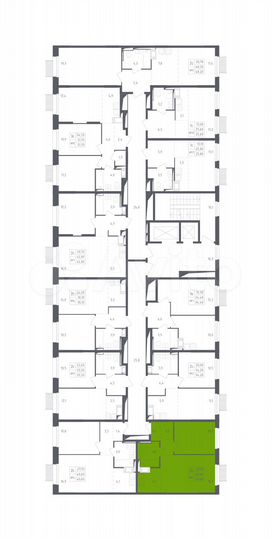 2-к. квартира, 40,6 м², 2/17 эт.