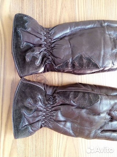 Перчатки зимние 7,5 кожа/мех