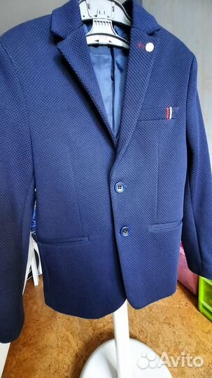 Пиджак 128 для мальчика синий