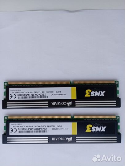 Оперативная память ddr3 4 gb 1600 2х4Gb