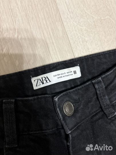 Джинсы zara mom