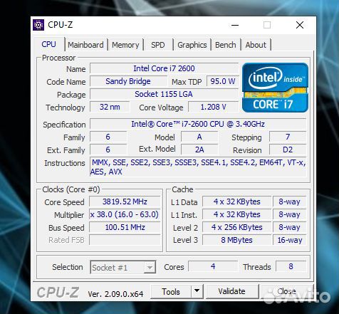 Intel core i7 2600