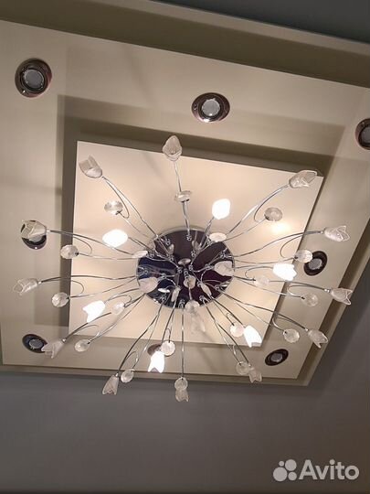 Люстра потолочная подвесная бу