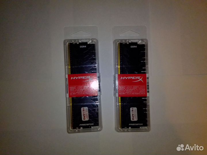 Оперативная память DDR4 Hyperx 2x8 3600 Mhz 16 Gb