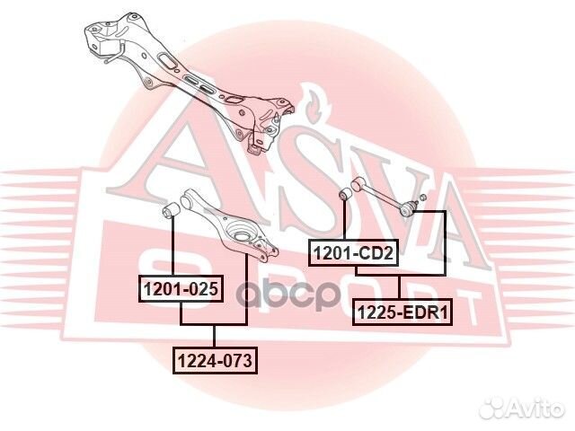 Рычаг 1224-073 asva