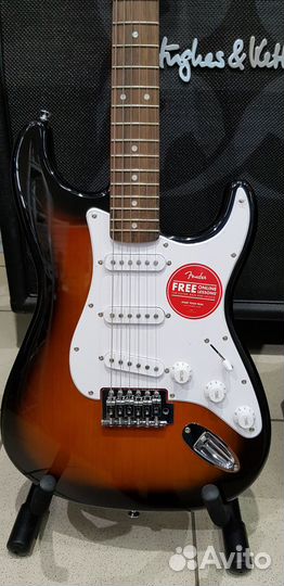 Fender squier bullet Stratocaster BSB электрогитар