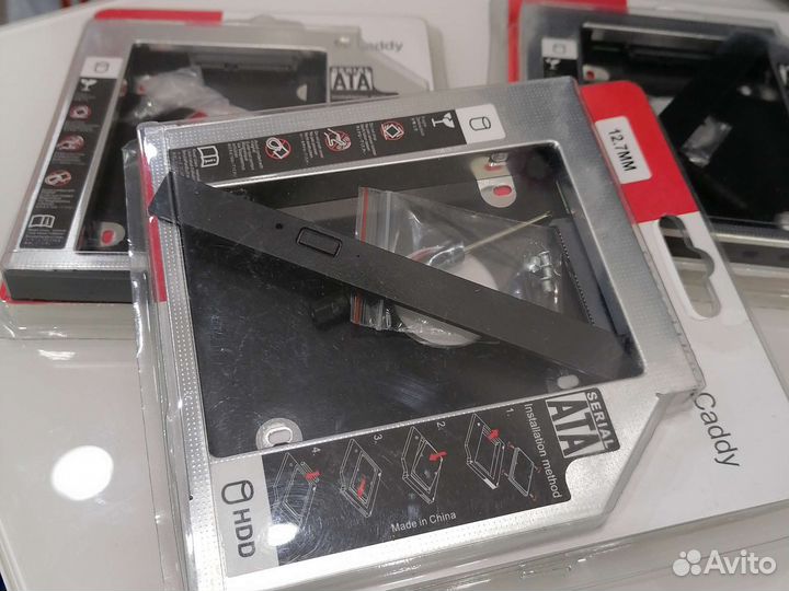 Салазки переходник 12.7/ 9.5 ноутбук SSD HDD SATA