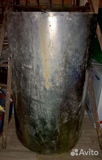Бак из нержавеющей стали D-50см, высота 83,5см
