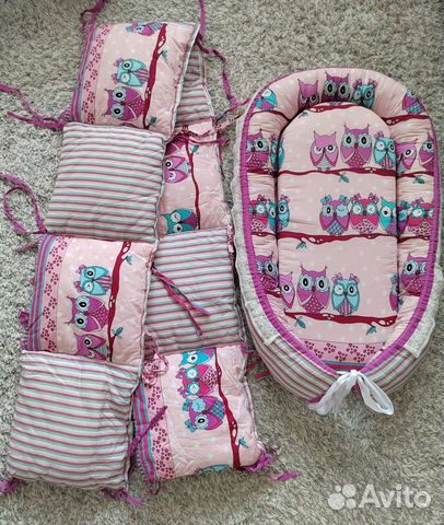 Гнездышко-кокон + бортики в кроватку