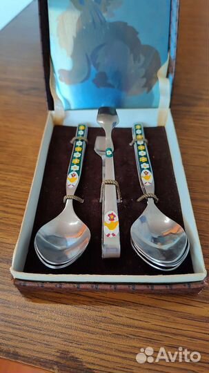 Набор чайных ложек СССР Редкость горячая эмаль