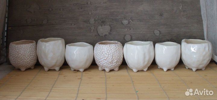 Керамические горшочки для суккулентов